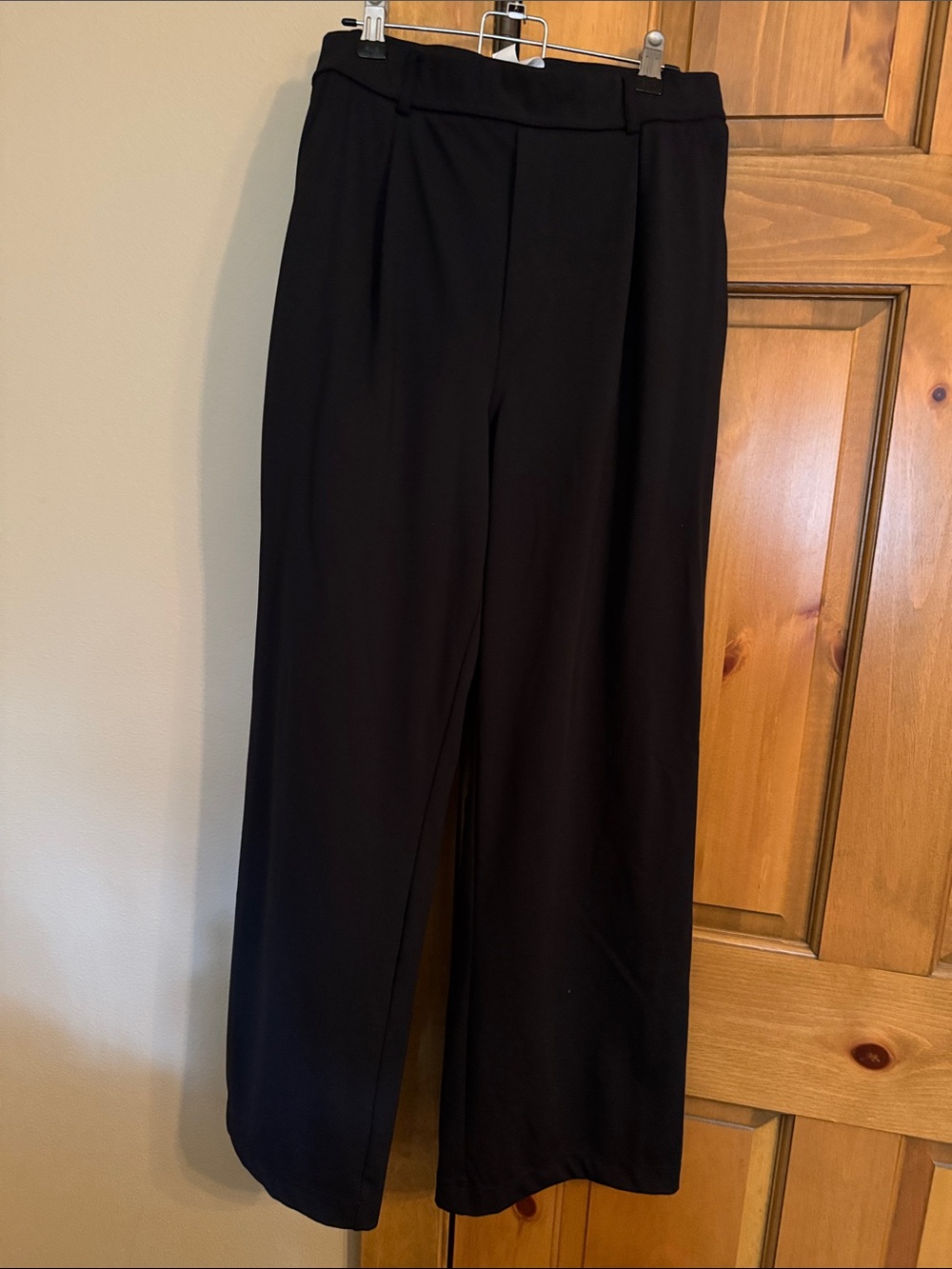 HALARA Black Wide-Leg Dress Pants for Women